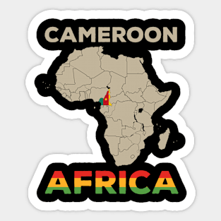 Cameroon-Africa Sticker